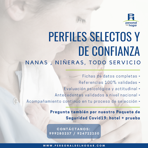 Agencia de Empleos para el hogar: Personal del Hogar - Nanas Niñeras Empleadas ️999 280 257